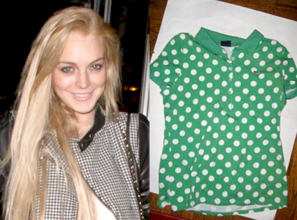 Lindsay Lohan, Ebay Shirt Lindsay Lohan, Ebay Shirt
